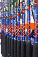 Limited Edition 6' Diamond Series w/ Red, White, & Blue USA Wrap Stand Up Trolling Rods