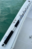 OVERSTOCK (4) Blue/Silver Vertical Jig Spinning Rod Bundle