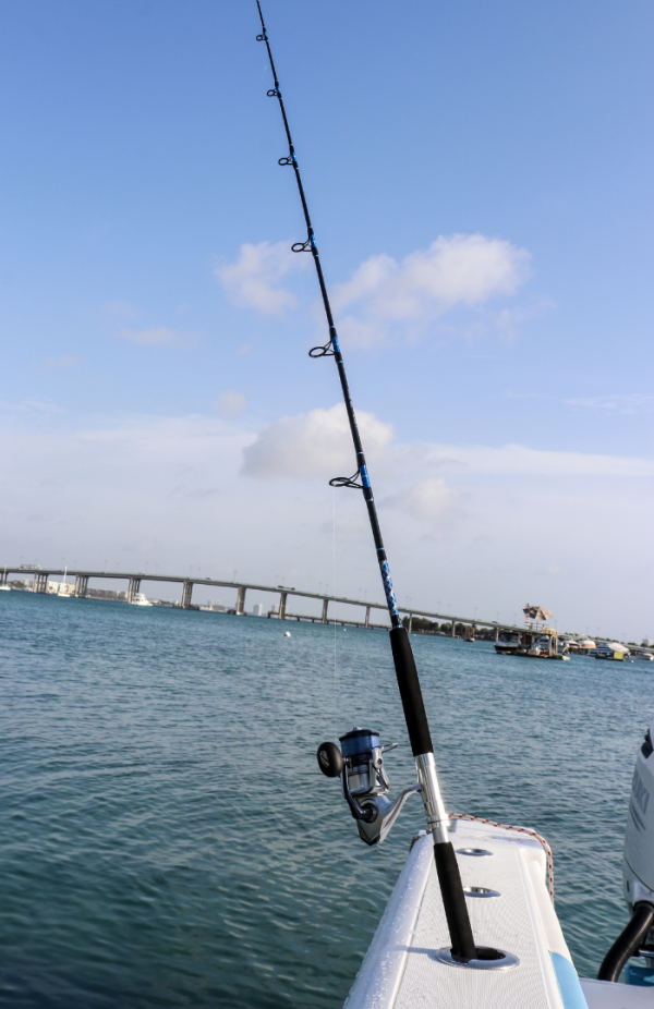 OVERSTOCK (4) Blue/Silver Vertical Jig Spinning Rod Bundle - Image 5
