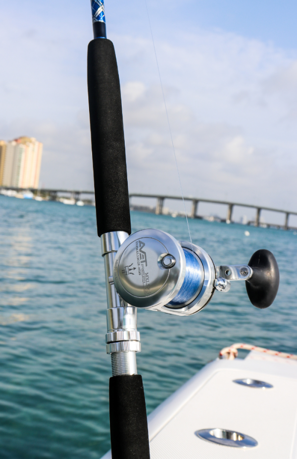 OVERSTOCK Diamond Series Blue/Silver VJP Vertical Jig Conventional 2 Rod Bundle - Image 2