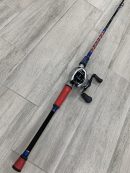 7' Baitcaster USA Themed Rod with Shimano Tranx 200