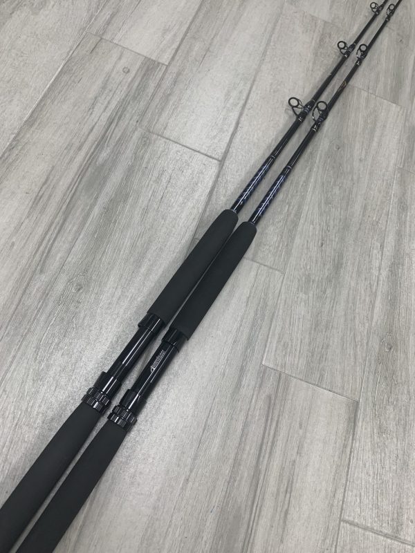 6'6" Blue/Gold Stock Series Fluke Slayer Conventional Rod - Image 3