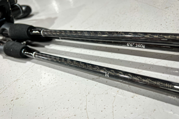 OVERSTOCK 6'6" Blue/Silver Carbon Fiber Slow Pitch Jigging Combos - Image 2