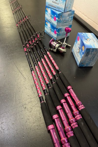 Diamond Series 12-20 Spinning Rod – Custom Pink