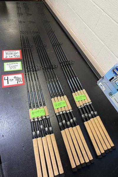 Closeout Bundle - Blue and Gold Graphite Inshore Spinning Rods