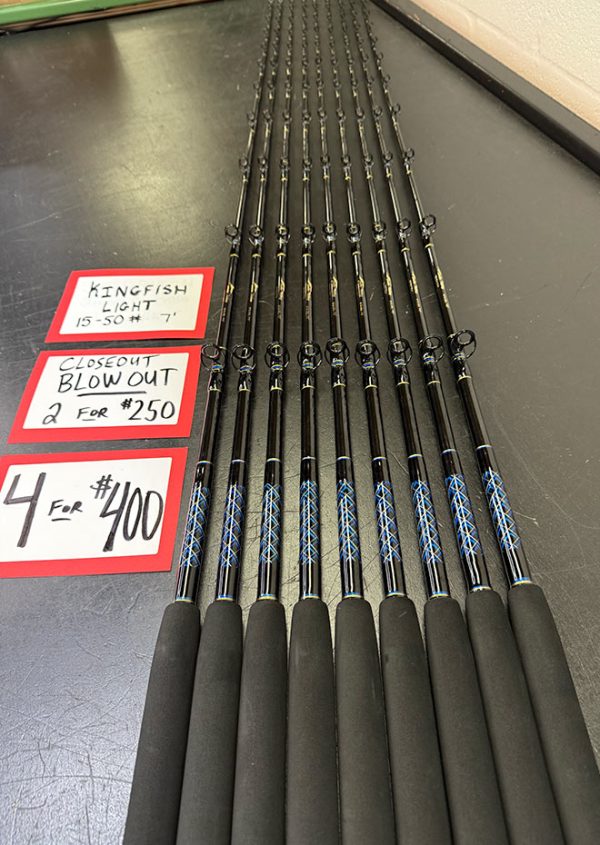 Closeout Bundle - Blue and Gold  7' Kingfish Lite 15-50 - Image 4
