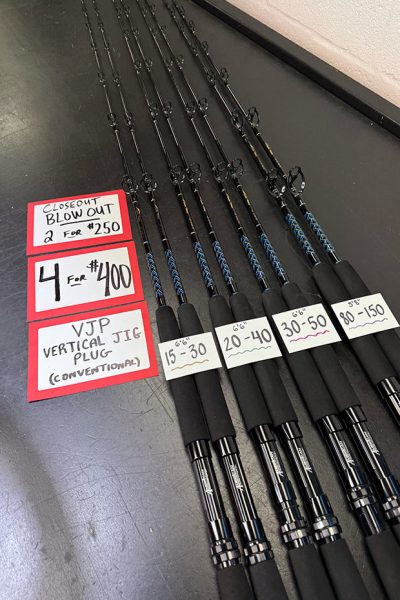 Closeout Bundle - Blue and Gold Vertical Jig Conventional (VJP)