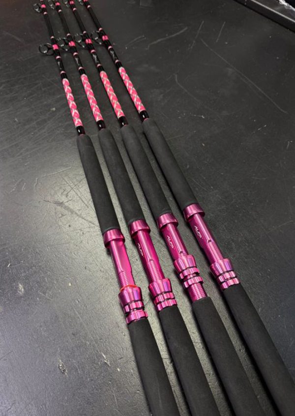 6'6" Diamond Series VJP 30-50# Custom Pink - Image 3