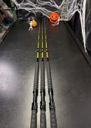 7' Platinum Kingfish 20-50# Custom Rasta Painted