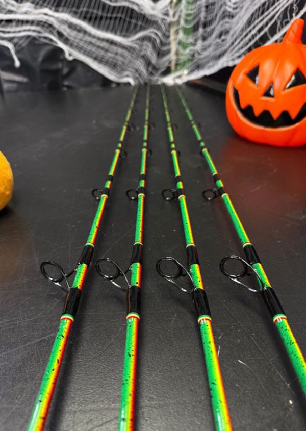 7' Slow Pitch 260g Custom Rasta Painted - Image 4