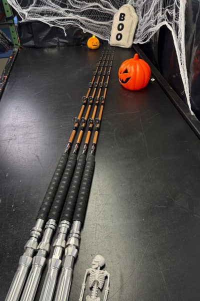 7' Platinum Kingfish 20-50# Custom Woodgrain Painted (w/ Winthrop Slick Butt)