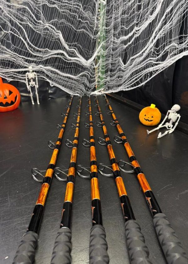 7' Platinum Sword Rod Custom Woodgrain Painted - Image 5