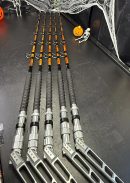 7' Platinum Sword Rod Custom Woodgrain Painted