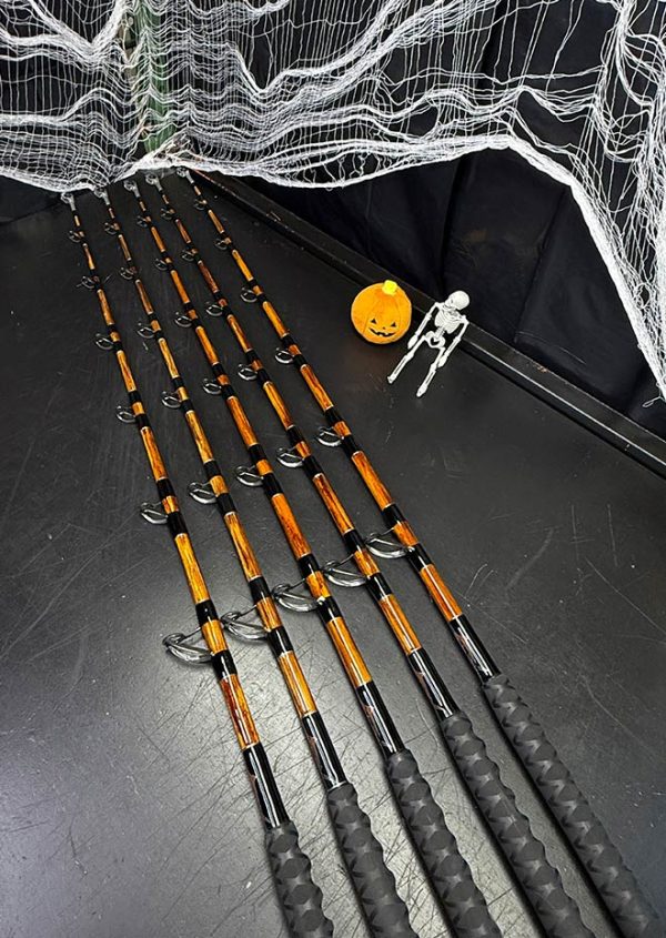 7' Platinum Sword Rod Custom Woodgrain Painted - Image 3