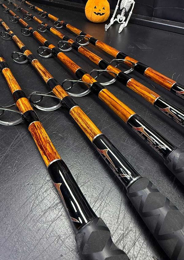 7' Platinum Sword Rod Custom Woodgrain Painted - Image 2