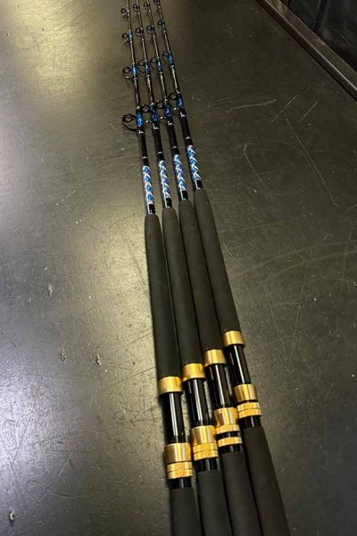 Blue/Gold Tortugas 30-60 lb - 4 Rod Bundle