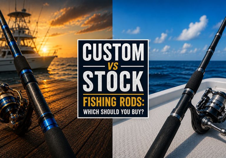 custom vs stock fishing rods