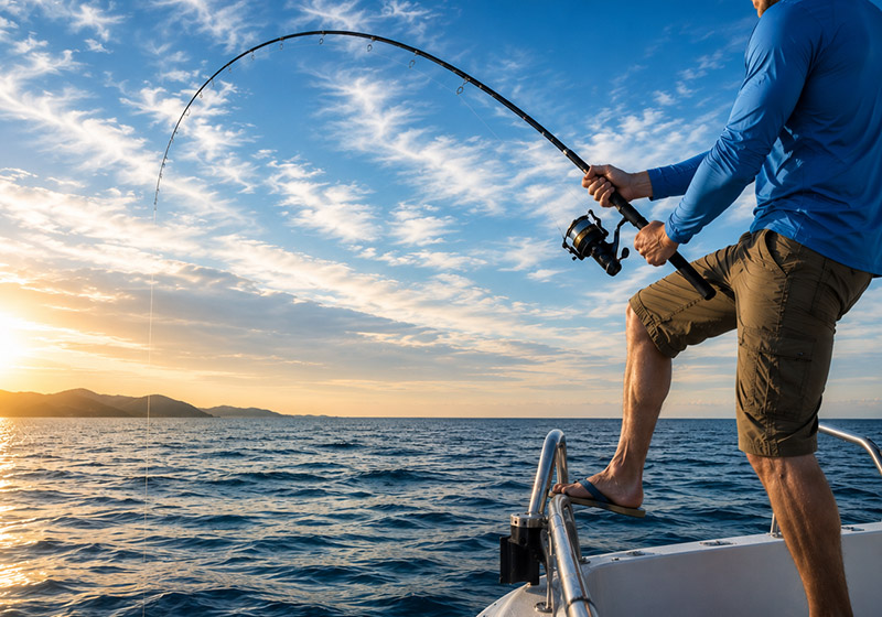what is high-sticking fishing rod
